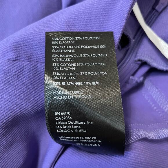 Free People Real Deal Flare Pants XS Womens Purple Split Leg High Rise - Picture 10 of 10